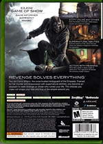 Xbox 360 Dishonored Back CoverThumbnail